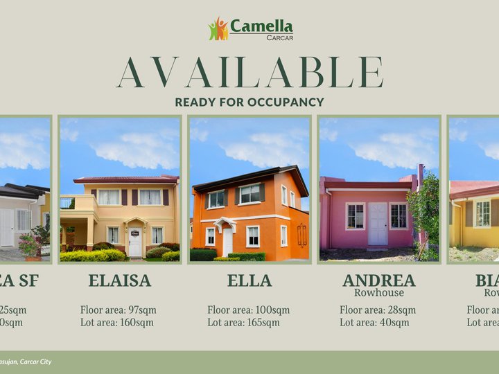 Ready for Occupancy Units in Camella Carcar, Brgy. Can-asujan