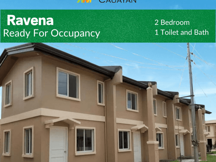 House and lot in Cauayan- Ravena RFO 2 Bedroom BIG DISCOUNT