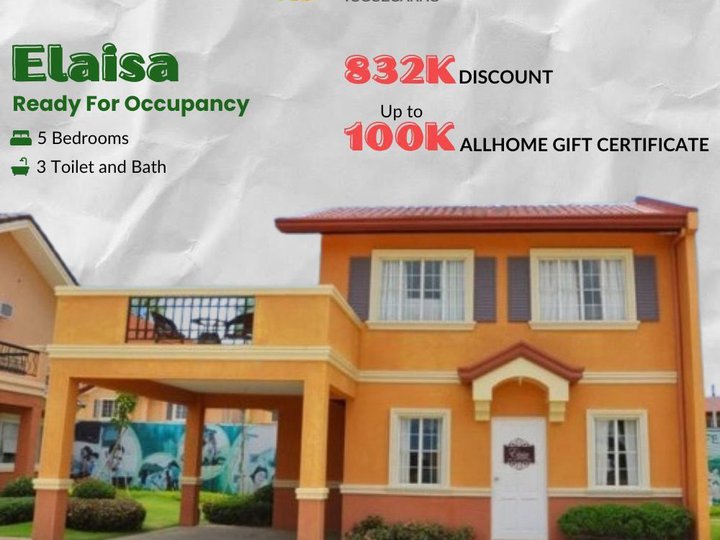 House and lot in Tuguegarao City- ELAISA 5 BR RFO unit w/ BIG DISCOUNT