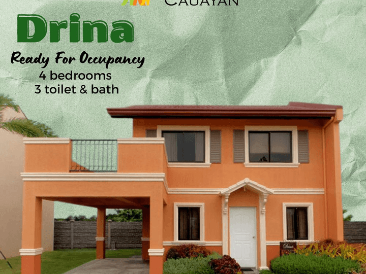 House and lot in Cauayan City- Drina 4 Bedroom RFO unit
