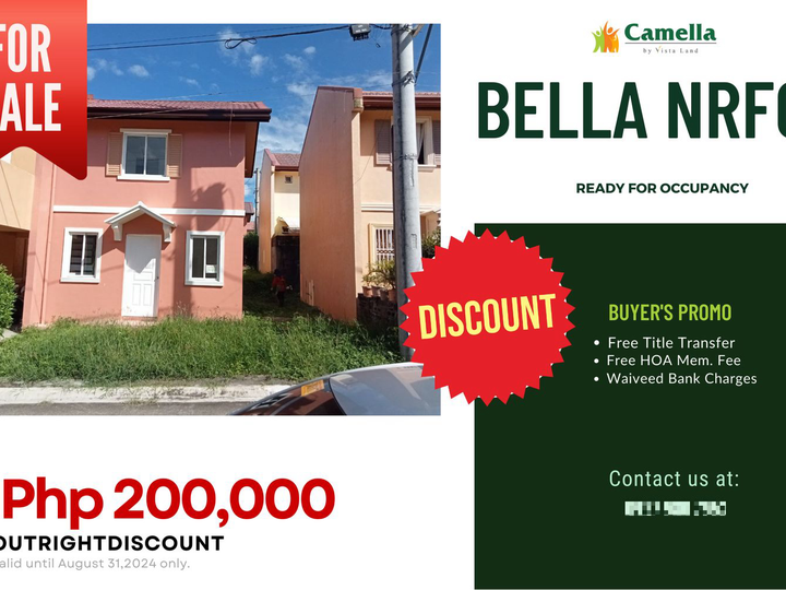 2-Bedroom Pre-Selling Single Firewall House in Carcar City