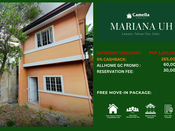 265K Cashback | 2BR House & Lot FREE Sloping Driveway (Move-in Ready)