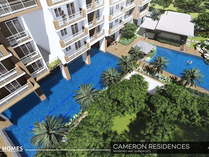 Resort-Inspired 1-Bedroom Condo at Cameron Residences in Quezon City near Ayala Malls Cloverleaf