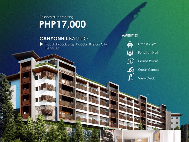 26.25 sqm Studio Condo For Sale in Baguio City Economic Zone Baguio