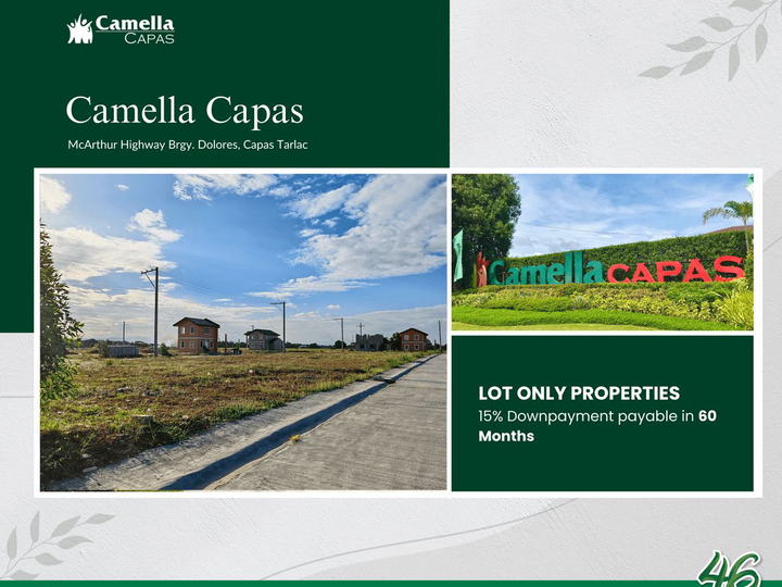 Residential Lot for Sale in Camella Capas | 95sqm Lot Only