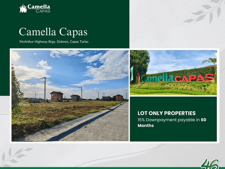 Residential Lot for Sale in Camella Capas | 135sqm Lot Only