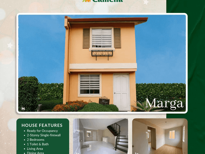 2-Bedroom Ready for Occupancy House and Lot in Camella in Roxas City