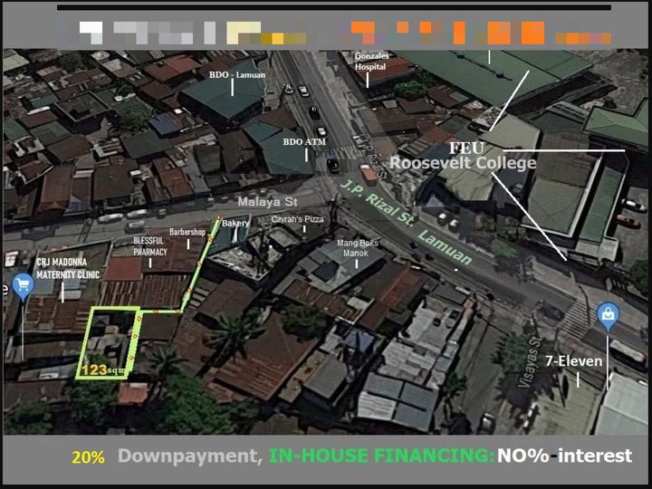 123 sqm Residential Lot For Sale in Marikina Metro Manila 1.6M