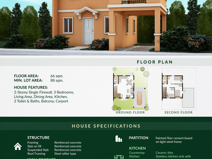 Pre-Selling 3-Bedroom Single Attached in Antipolo City