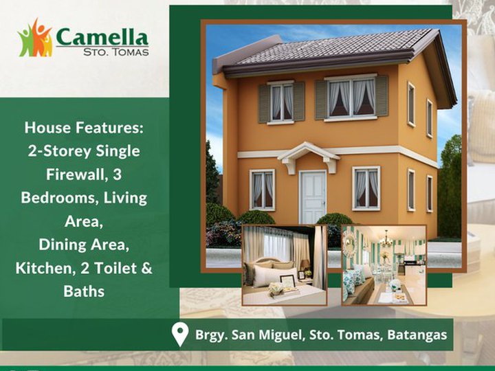 Affordable 3-bedrooms House & Lot  For Sale in Santo Tomas Batangas