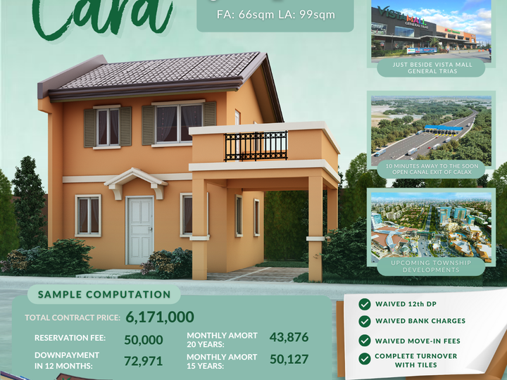 3-bedroom Single Attahed House For Sale in General Trias