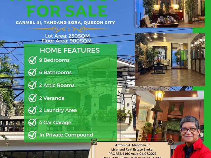 9-bedroom Single Detached House For Sale in Quezon City / QC