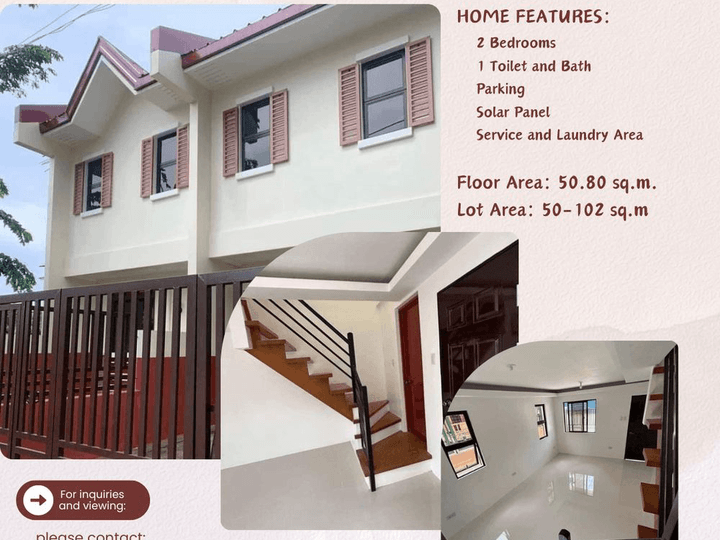 2-bedroom Townhouse For Sale in Trece Martires Cavite