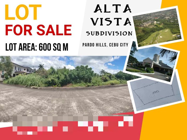 600 sqm Residential Lot For Sale at Alta Vista Subdivision