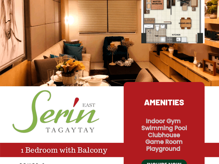 RFO 49.90 sqm 1-bedroom Condo For Sale in Tagaytay Cavite