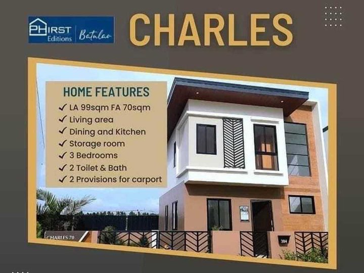 3-bedroom Single Attached in PHIRST EDITIONS  Batulao Tagaytay