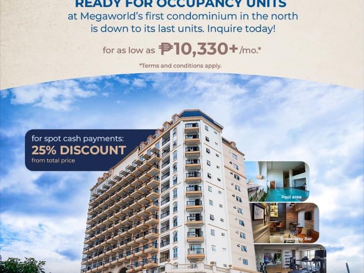 READY FOR OCCUPANCY UNITS in CHELSEA PARKPLACE Capital Town Pampanga