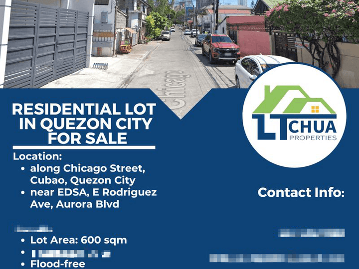 600 sqm Residential Lot in Quezon City