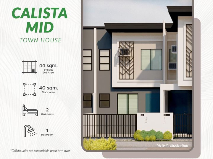 For Sale: RFO Calista Mid Unit at PHirst Park Homes Magalang Pampanga