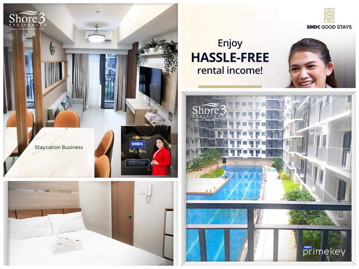 Mall of Asia Ready For Occupancy 25.00 sqm 1-bedroom Residential Condo For Sale in Pasay