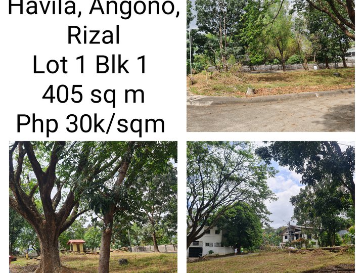 405 sqm Residential Lot For Sale in Angono Rizal