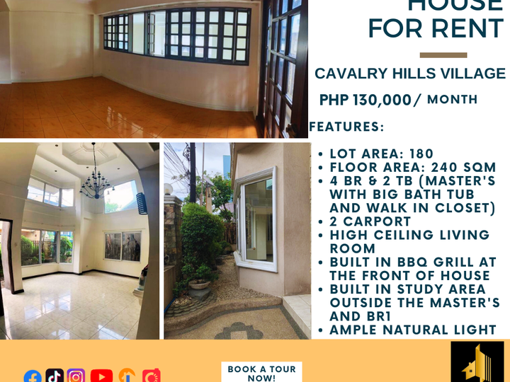 FOR RENT: Unfurnished House in BGC, Cavalry Hills Village