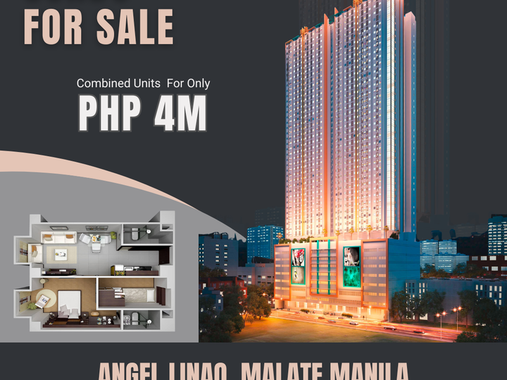 44.00 sqm 2-bedroom Condo For Sale in Malate Manila near La Salle Taft