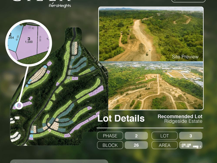 1,500 sqm Residential Lot For Sale in Ciela at Aera Heights, Carmona Cavite