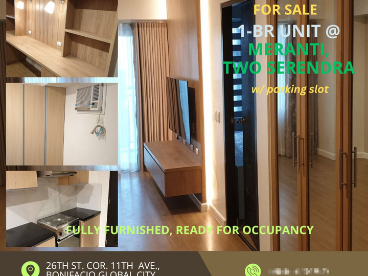 One-Bedroom Fully Furnished Unit, Meranti, Two Serendra, BGC: For Sale