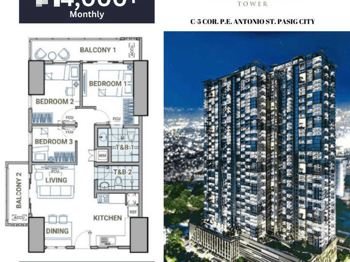 The Valeron Tower by DMCI Homes in Pasig near Arcovia City and Tiendesitas