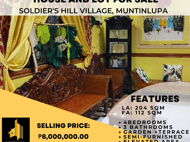 MODERN VINTAGE HOUSE AND LOT FOR SALE Soldier's Hill Village