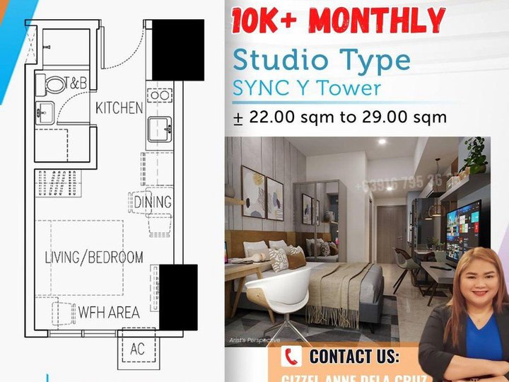 AFFORDABLE PET FRIENDLY STUDIO CONDO UNIT FOR SALE IN BAGONGILOG PASIG