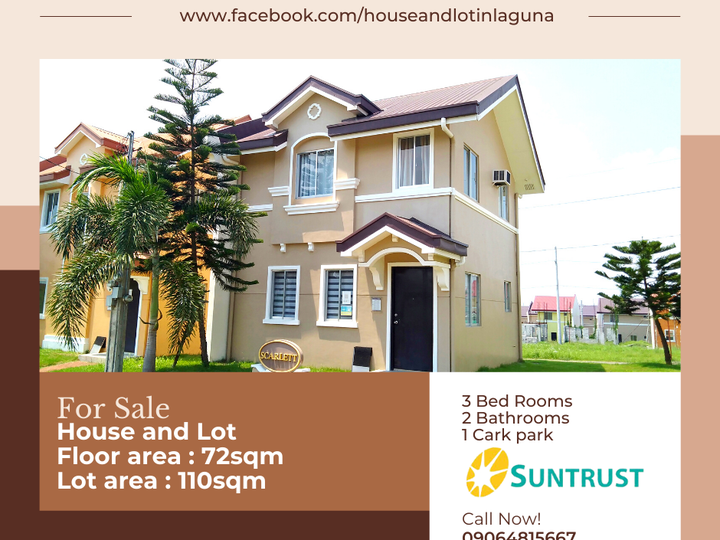 House and lot for sale in calamba San Francisco Heights