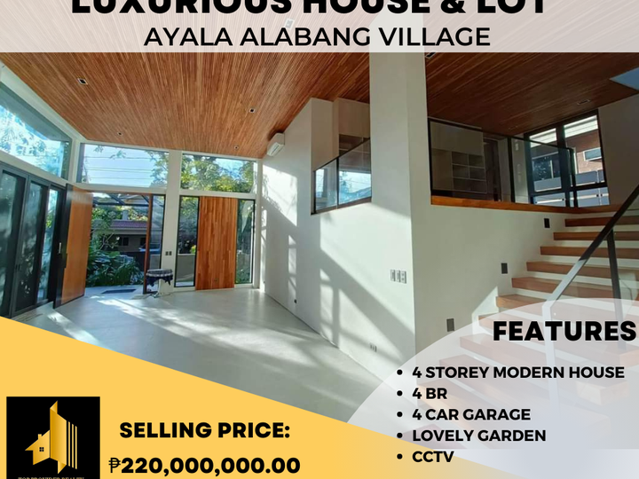 For Sale Luxurious House and Lot in Ayala Alabang Village