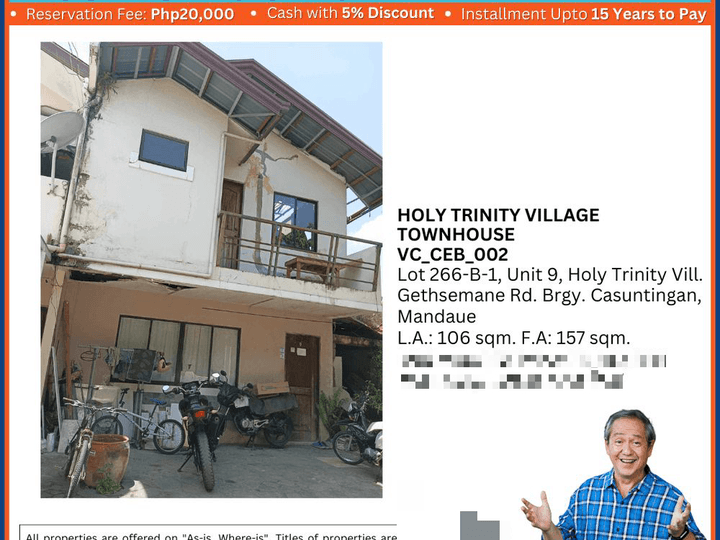 HOLY TRINITY VILLAGE TOWNHOUSE In Mandaua Cebu