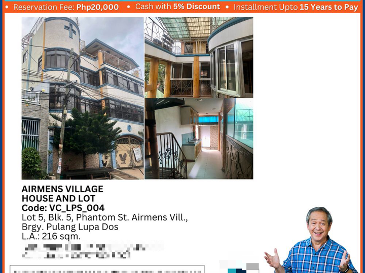 Foreclosed House and Lot in Airmens Village Las Pinas City