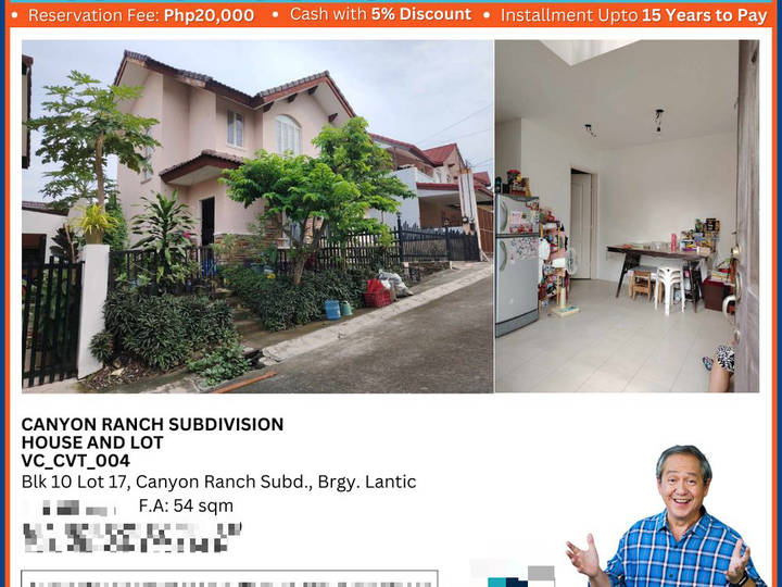 VC_CVT_004 House and Lot in Canyon Ranch Subdivision Carmona, Cavite