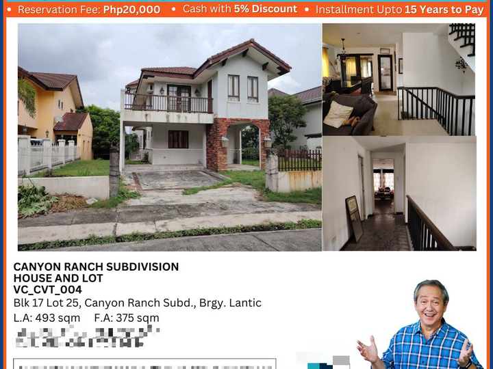 House and Lot in Canyon Ranch Subdivision Carmona, Cavite