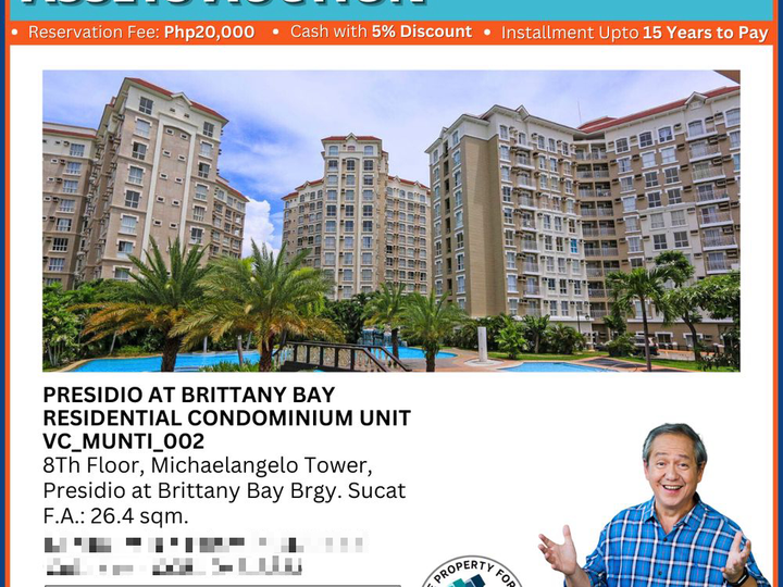 Foreclosed Residential Condominium Unit in Presidio at Brittany Bay