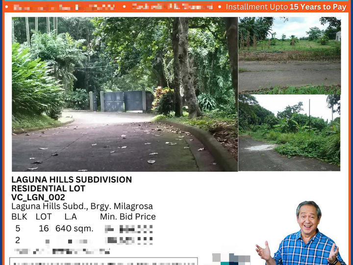 Residential Lot For Sale in Laguna Hills Subdivision Calamba, Laguna