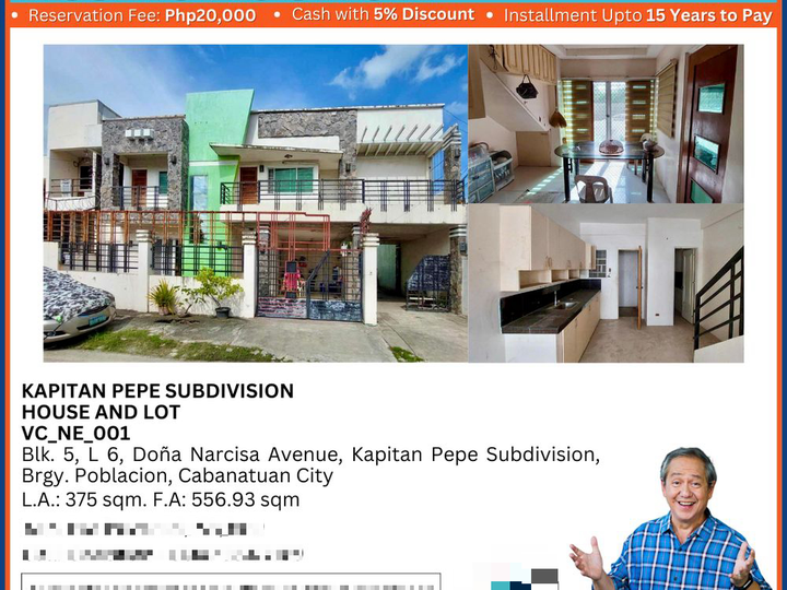 FORECLOSED 5-DOOR UP AND DOWN APARTMENT IN CABANATUAN CITY FOR AUCTION