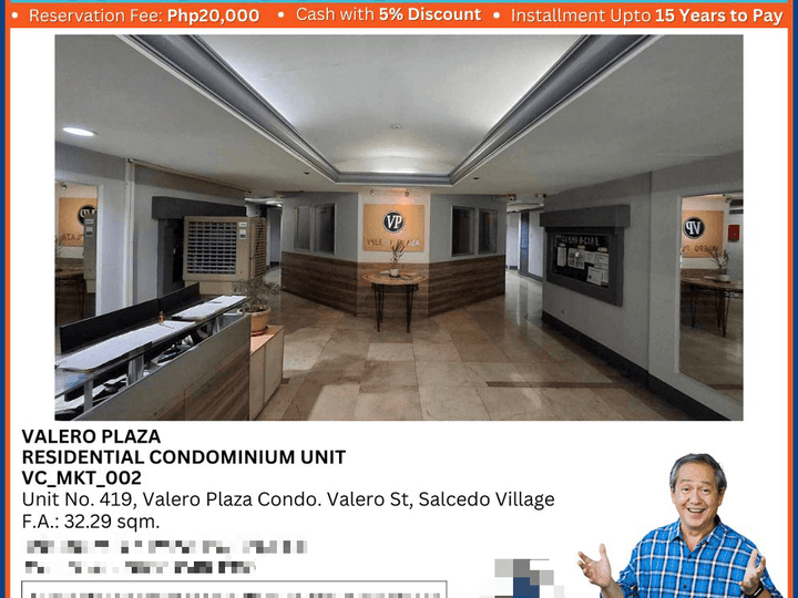 Valero Plaza Residential Condo For Sale in Makati