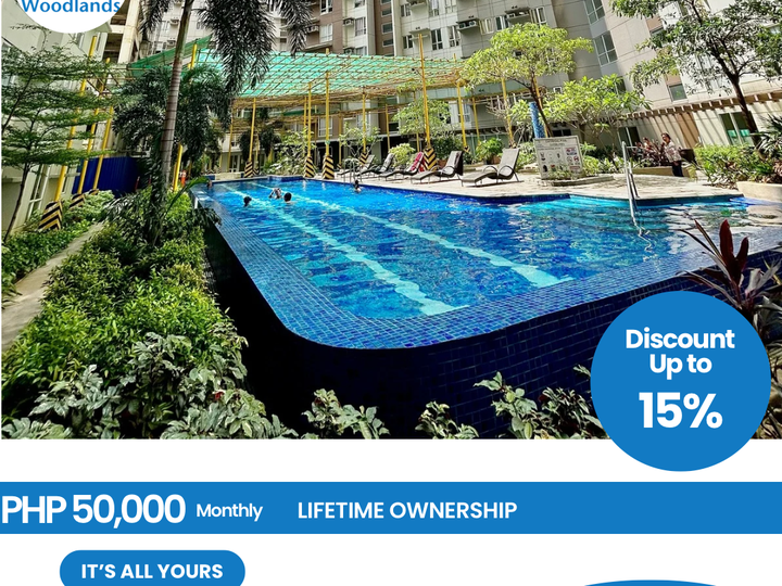 Ready For Occupancy Discounted 44.00 sqm 1-bedroom w/ patio Residential Condo Rent-to-own