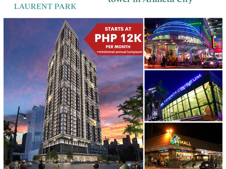 Laurent Park (2028) Preselling Condo inside Araneta City Studio 29sqm