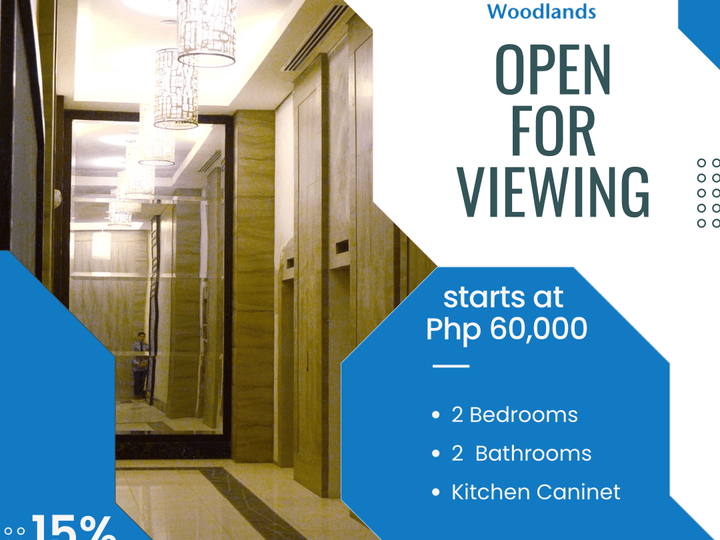 RFO 2BR w/ patio Condo in Mandaluyong Rent to Own at Pioneer Woodlands Near BGC