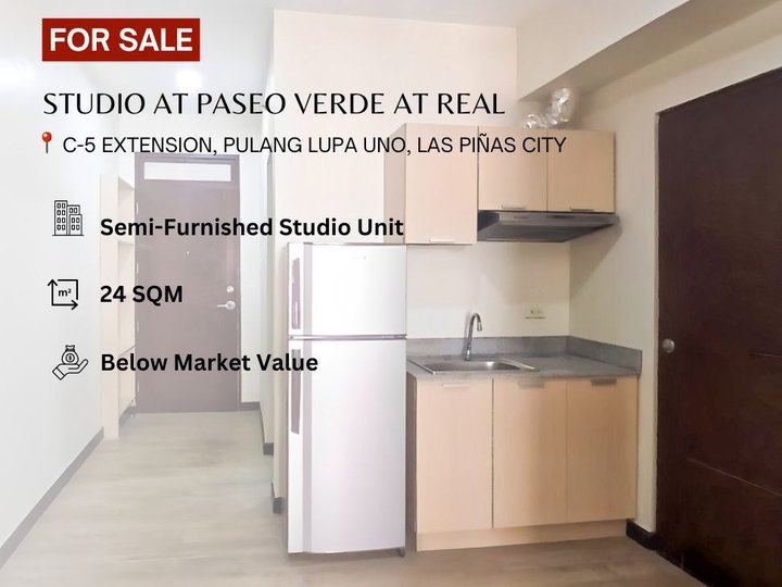 Studio Unit at Paseo Verde at Real Condominium, Las Pinas