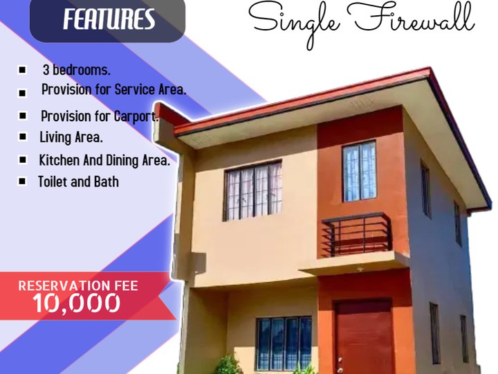 Armina Single Firewall House For Sale in Tuguegarao Cagayan