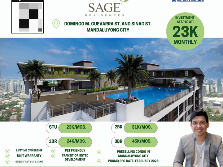 Condo For Sale in Mandaluyong: Sage Residences by DMCI Homes