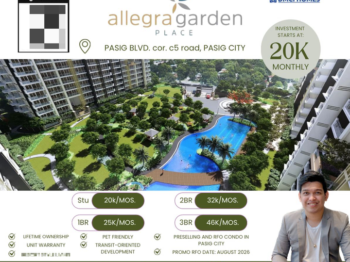 Ready For Occupancy in Pasig: ALLEGRA GARDEN PLACE