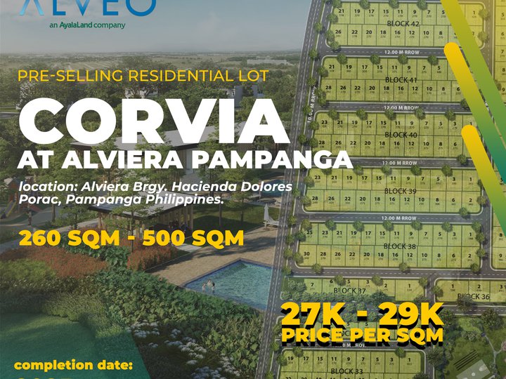 299 sqm Lot For Sale in Alviera, Porac Pampanga | Pre-selling by Alveo